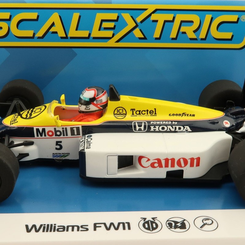 Scalextric C4318 Williams FW11 1986 British Grand Prix Nigel Mansell Slot Car 1:32 Scale