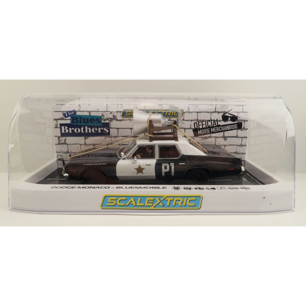 Scalextric C4322 Blues Brothers Dodge Monaco - Bluesmobile Slot Car 1:32 Scale