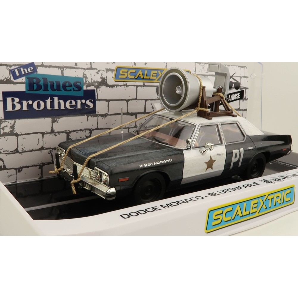 Scalextric C4322 Blues Brothers Dodge Monaco - Bluesmobile Slot Car 1:32 Scale