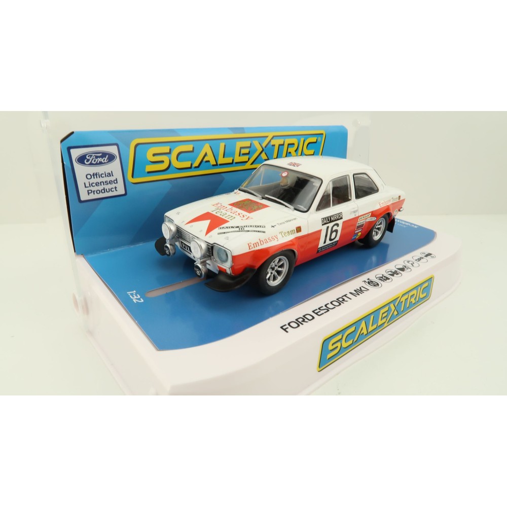 Scalextric C4324 Ford Escort MK1 - Rac Rally 1971 Slot Car 1:32 Scale