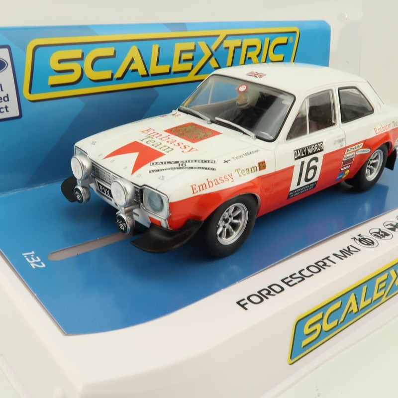 Scalextric C4324 Ford Escort MK1 - Rac Rally 1971 Slot Car 1:32 Scale