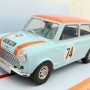 Scalextric C4325 Austin Mini Cooper S Gulf Edition Nick Riley Slot Car 1:32 Scale