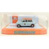 Scalextric C4325 Austin Mini Cooper S Gulf Edition Nick Riley Slot Car 1:32 Scale