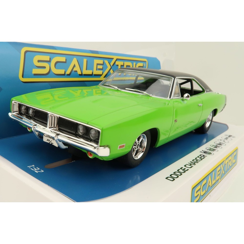 Scalextric C4326 Dodge Charger RT Sublime Green Slot Car 1:32 Scale