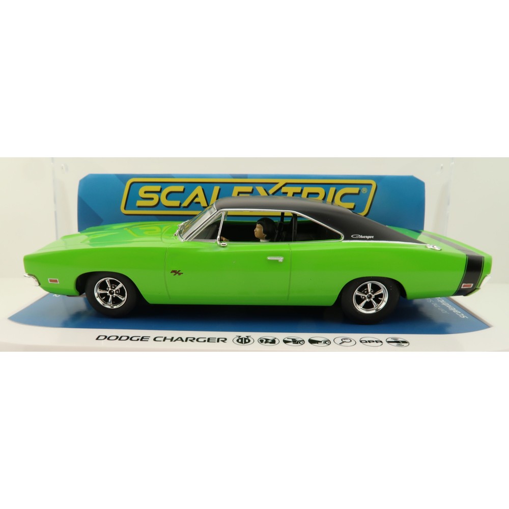 Scalextric C4326 Dodge Charger RT Sublime Green Slot Car 1:32 Scale