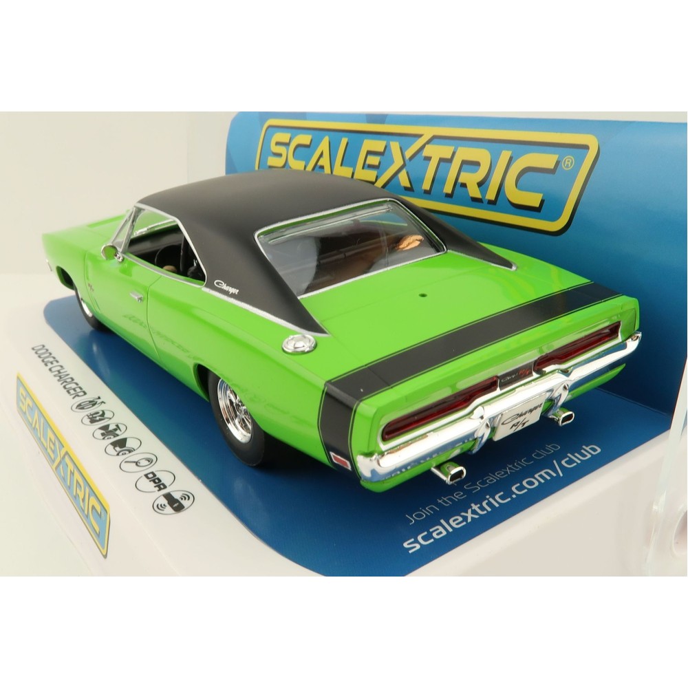 Scalextric C4326 Dodge Charger RT Sublime Green Slot Car 1:32 Scale