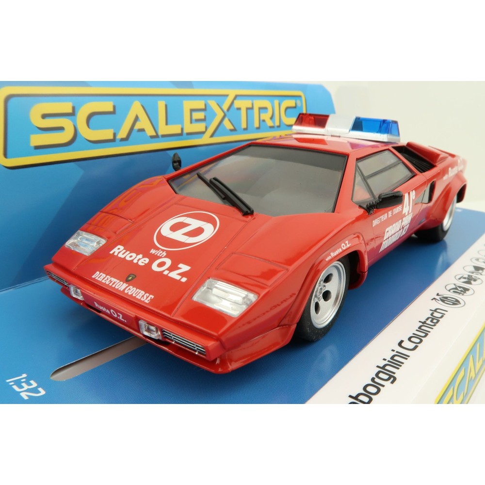 Scalextric C4329 Lamborghini Countach 1983 Monaco GP Safety Car Slot Car 1:32 Scale