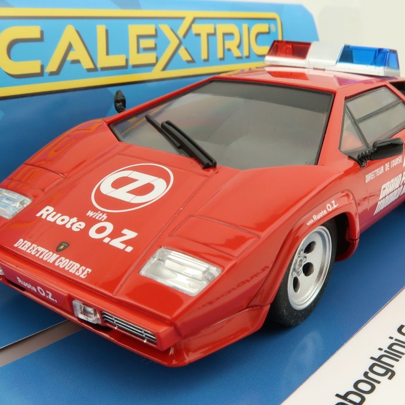 Scalextric C4329 Lamborghini Countach 1983 Monaco GP Safety Car Slot Car 1:32 Scale