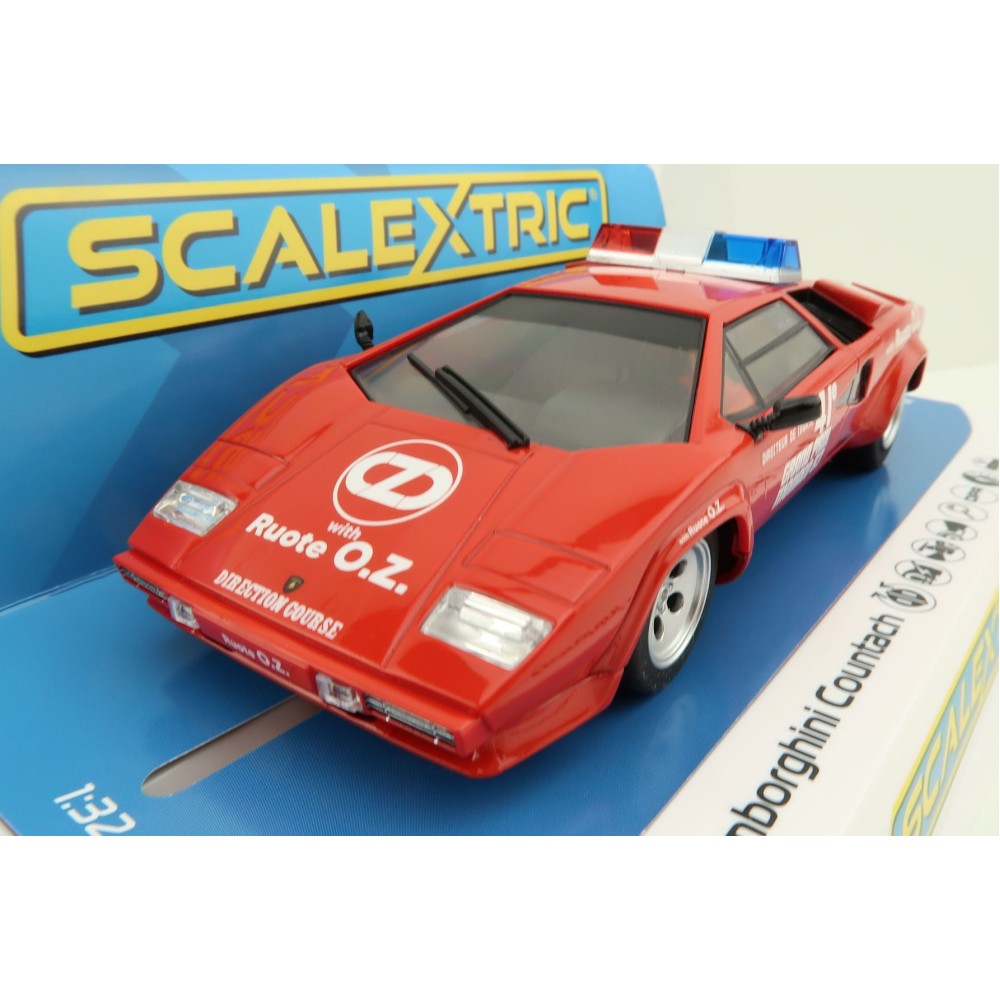 Scalextric C4329 Lamborghini Countach 1983 Monaco GP Safety Car Slot Car 1:32 Scale
