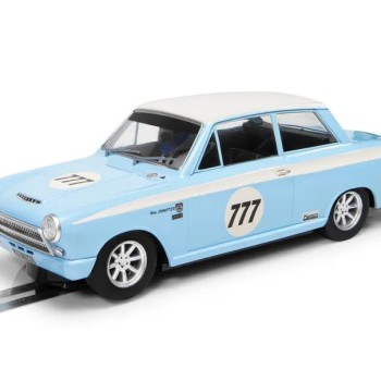 Scalextric C4330 Ford Lotus Cortina Jordan Racing Team Mark Sumpter Slot Car 1:32 Scale