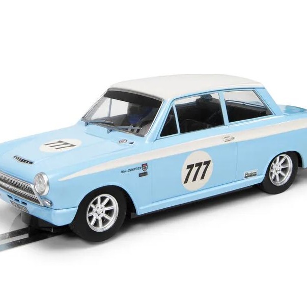 Scalextric C4330 Ford Lotus Cortina Jordan Racing Team Mark Sumpter Slot Car 1:32 Scale