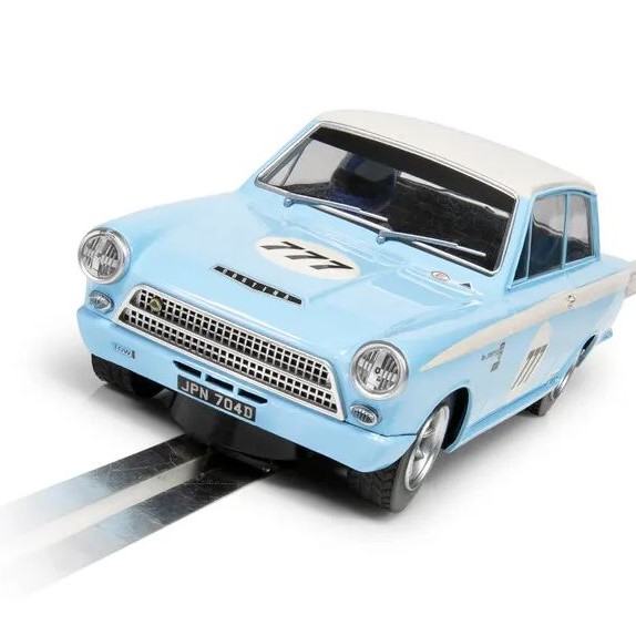 Scalextric C4330 Ford Lotus Cortina Jordan Racing Team Mark Sumpter Slot Car 1:32 Scale