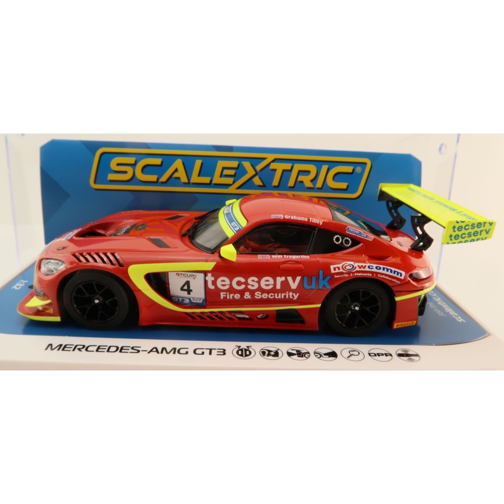 Scalextric C4332 Mercedes AMG GT3 GT Cup 2022 Grahame Tilley Slot Car 1:32 Scale
