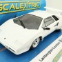 Scalextric C4336 Lamborghini Countach White Slot Car 1:32 Scale