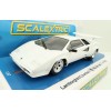 Scalextric C4336 Lamborghini Countach White Slot Car 1:32 Scale