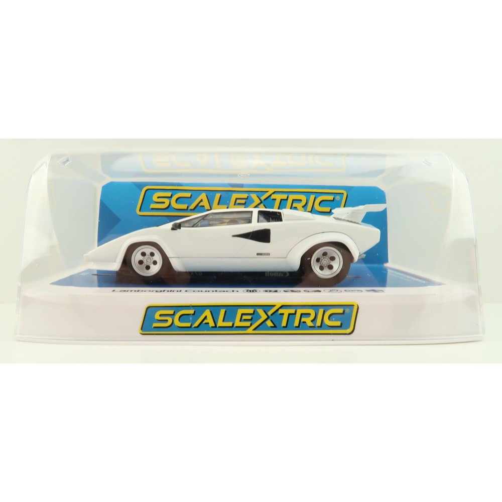 Scalextric C4336 Lamborghini Countach White Slot Car 1:32 Scale
