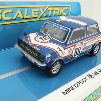 Scalextric C4337 Mini 1275GT - Patrick Motorsport - Richard Longman 1979 Slot Car 1:32 Scale