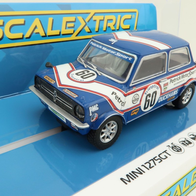 Scalextric C4337 Mini 1275GT - Patrick Motorsport - Richard Longman 1979 Slot Car 1:32 Scale