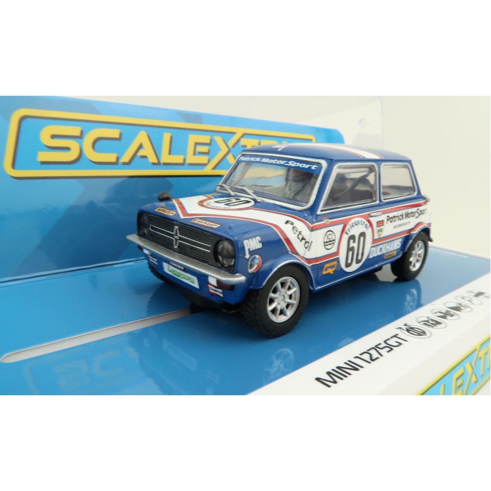 Scalextric C4337 Mini 1275GT - Patrick Motorsport - Richard Longman 1979 Slot Car 1:32 Scale