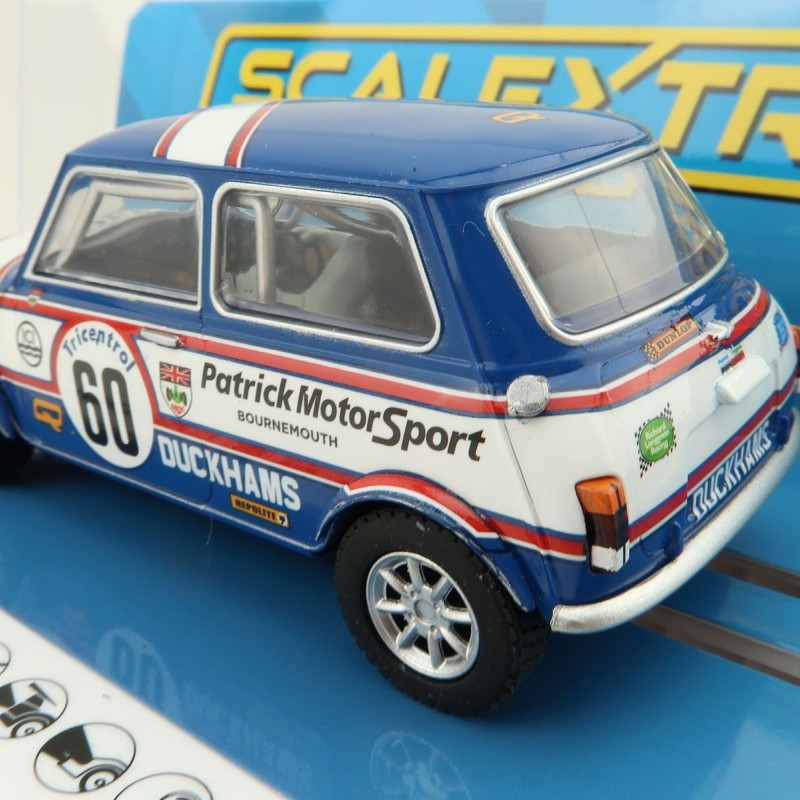 Scalextric C4337 Mini 1275GT - Patrick Motorsport - Richard Longman 1979 Slot Car 1:32 Scale