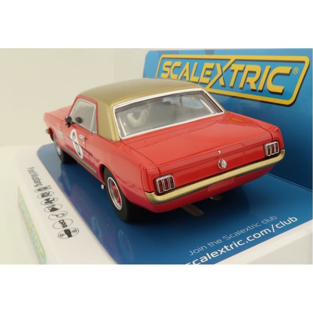 Scalextric C4339 Ford Mustang - Alan Mann Racing - Henry Mann & Steve Soper Slot Car 1:32 Scale