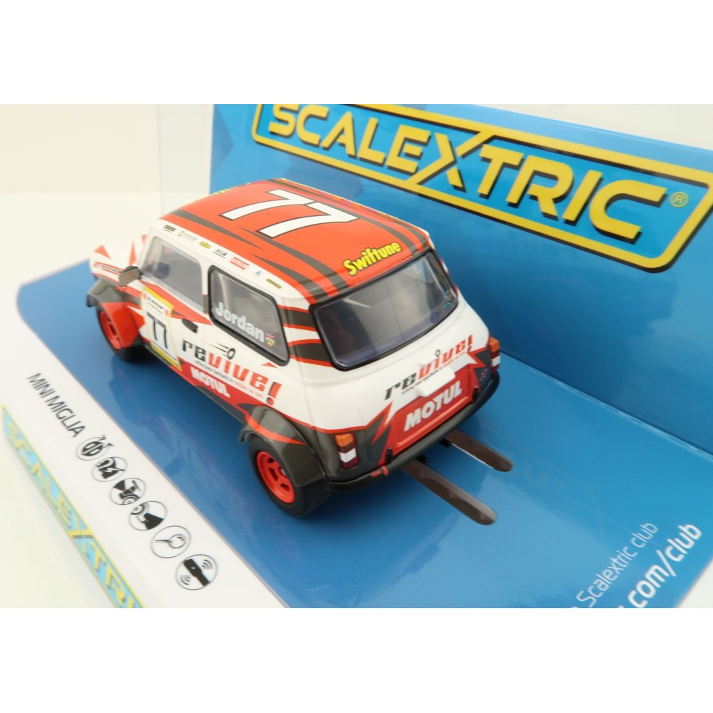 Scalextric C4344 Mini Miglia - JRT Racing Team - Andrew Jordan Slot Car 1:32 Scale