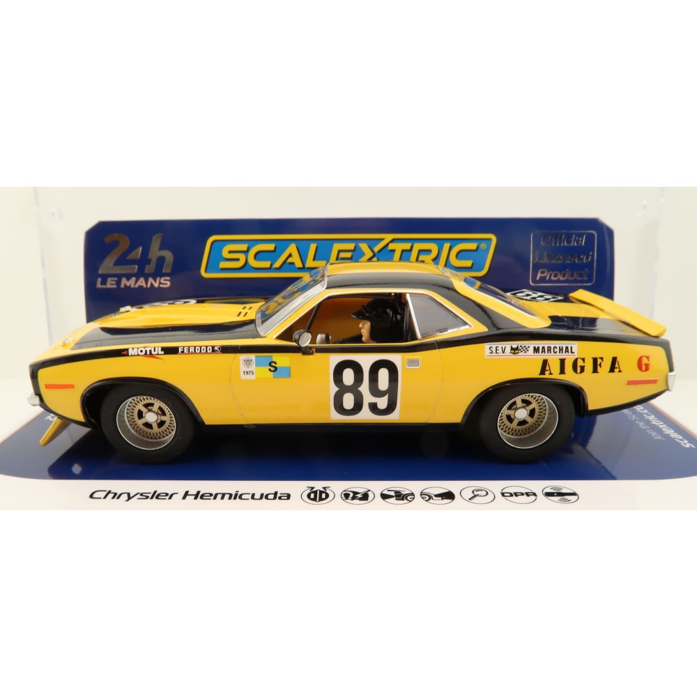 Scalextric C4345 Chrysler Hemicuda - LeMans 24 Hours 1975 Slot Car 1:32 Scale