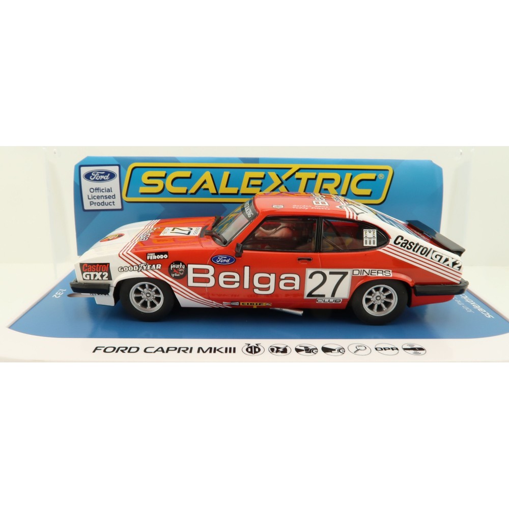 Scalextric C4349 Ford Capri MKIII - Spa 24hrs 1978 Winner Slot Car 1:32 Scale