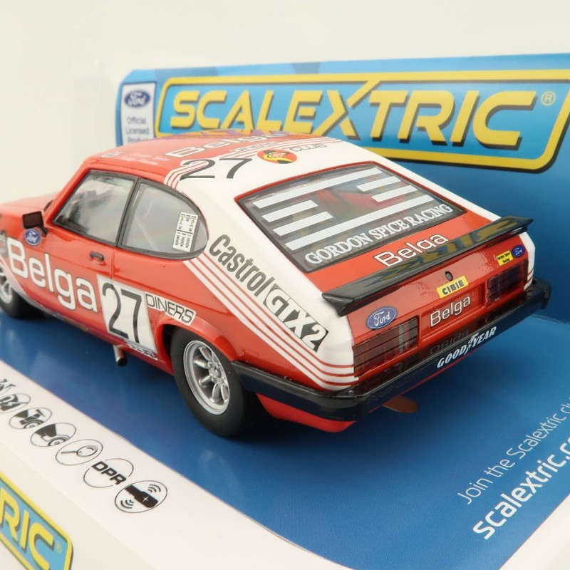 Scalextric C4349 Ford Capri MKIII - Spa 24hrs 1978 Winner Slot Car 1:32 Scale