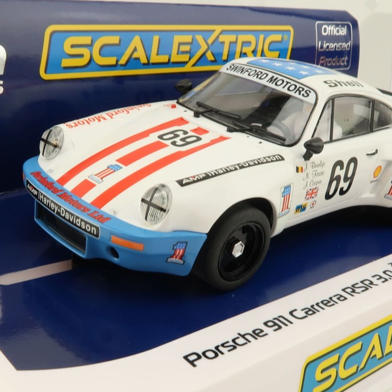 Scalextric C4351 Porsche 911 Carrera RSR 3.0 6th LeMans 1975 Slot Car 1:32 Scale 