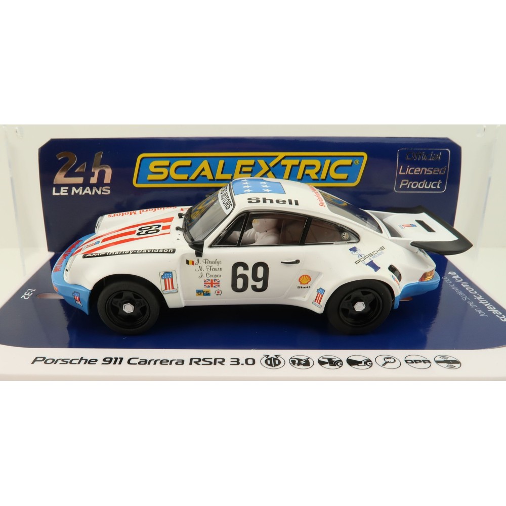 Scalextric C4351 Porsche 911 Carrera RSR 3.0 6th LeMans 1975 Slot Car 1:32 Scale 