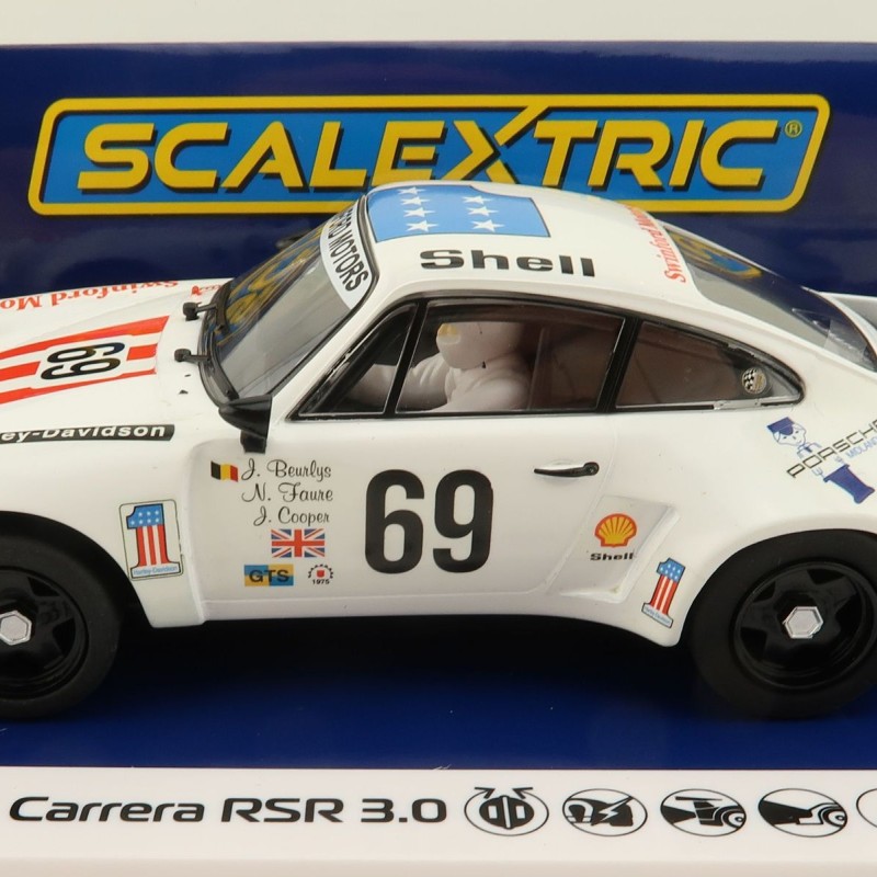 Scalextric C4351 Porsche 911 Carrera RSR 3.0 6th LeMans 1975 Slot Car 1:32 Scale 