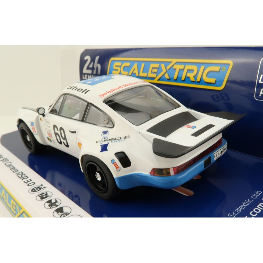 Scalextric C4351 Porsche 911 Carrera RSR 3.0 6th LeMans 1975 Slot Car 1:32 Scale 