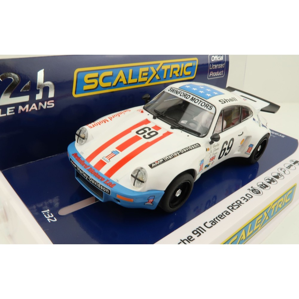 Scalextric C4351 Porsche 911 Carrera RSR 3.0 6th LeMans 1975 Slot Car 1:32 Scale 