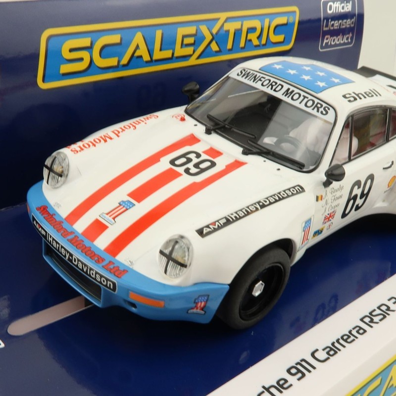 Scalextric C4351 Porsche 911 Carrera RSR 3.0 6th LeMans 1975 Slot Car 1:32 Scale 