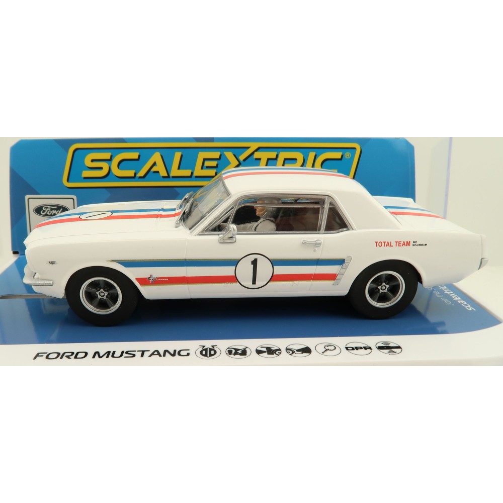Scalextric C4364 1965 Ford Mustang - Ian Geoghegan No 1 Slot Car 1:32 Scale