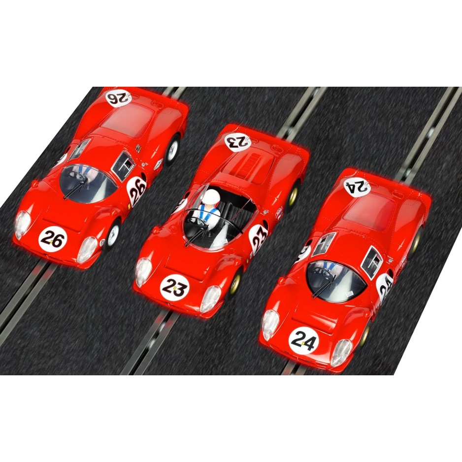 Scalextric C4391A 1967 Daytona 24 Slot Car Triple Ferrari Pack Limited Edition 2000 only