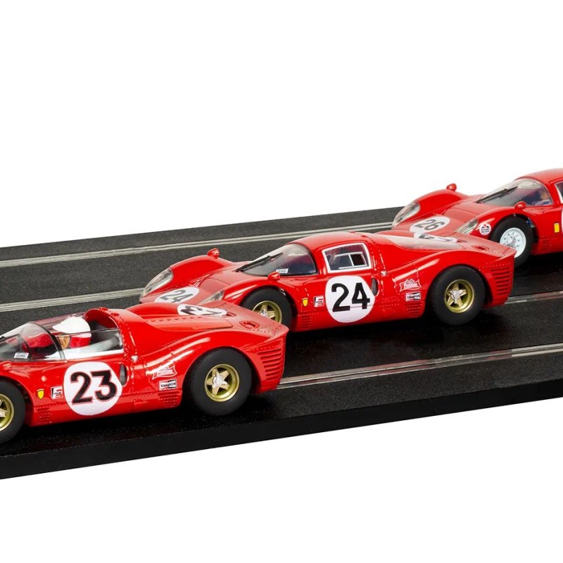 Scalextric C4391A 1967 Daytona 24 Slot Car Triple Ferrari Pack Limited Edition 2000 only