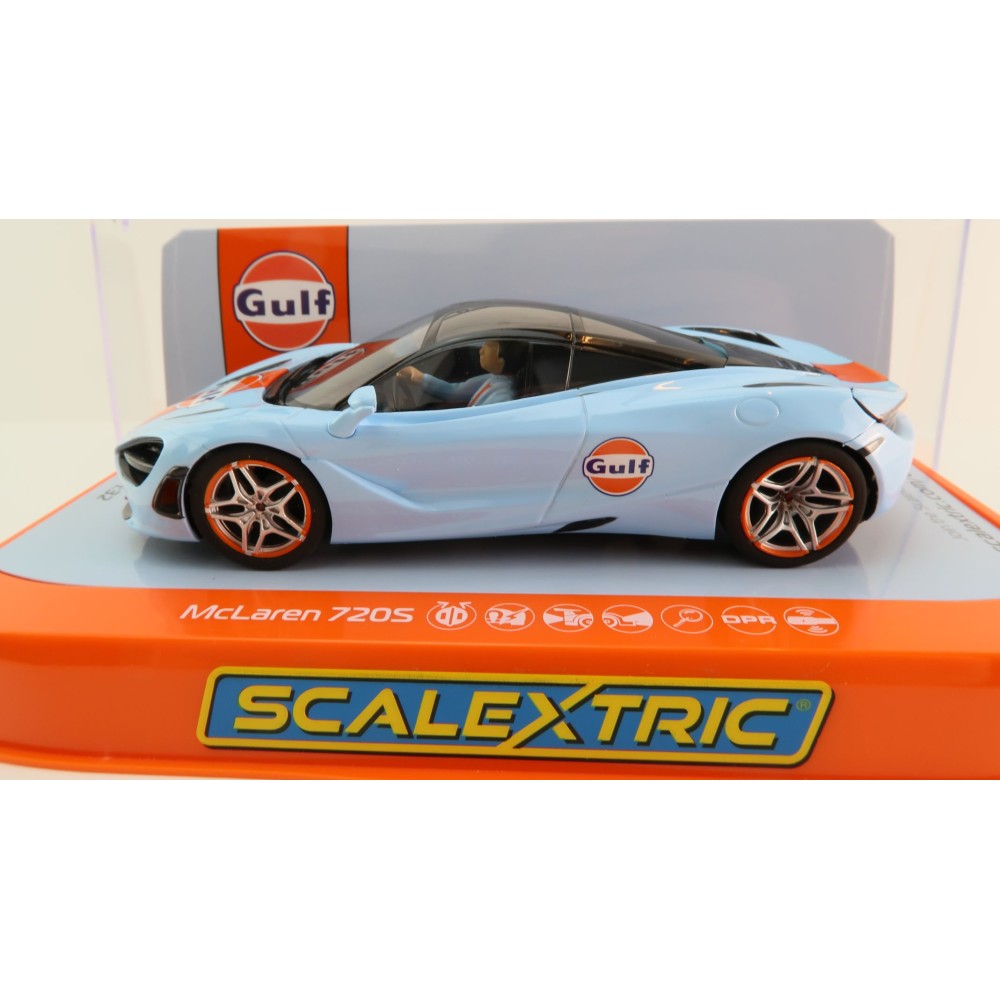 Scalextric C4394 McLaren 720S - Gulf Edition Slot Car 1:32 Scale