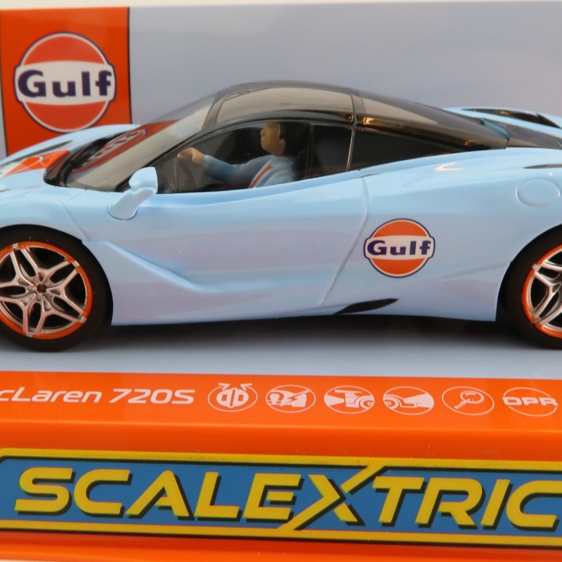 Scalextric C4394 McLaren 720S - Gulf Edition Slot Car 1:32 Scale