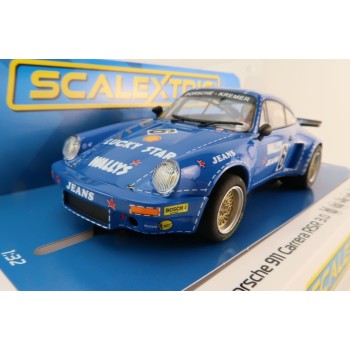 Scalextric C4398 Porsche 911 Carrera RSR 3.0 - Wallys Jeans Slot Car 1:32 Scale