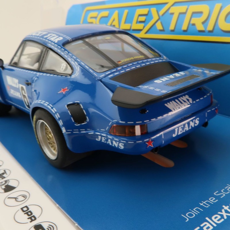 Scalextric C4398 Porsche 911 Carrera RSR 3.0 - Wallys Jeans Slot Car 1:32 Scale