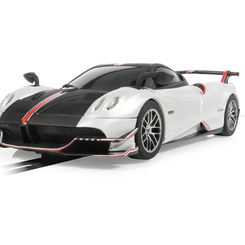 Scalextric C4399 - Pagani Huayra BC Roadster - Metallic Pearl White Slot Car 1:32 Scale