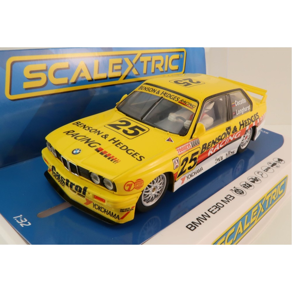 Scalextric C4401 BMW E30 M3 Bathurst 1000 1992 Longhurst and Cecotto Australian Only Slot Car 1:32 Scale