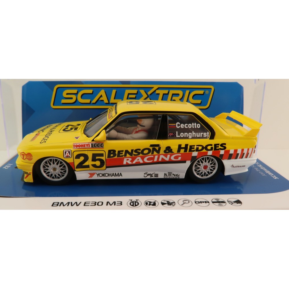 Scalextric C4401 BMW E30 M3 Bathurst 1000 1992 Longhurst and Cecotto Australian Only Slot Car 1:32 Scale