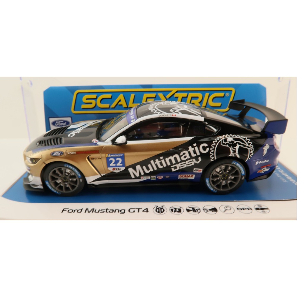 Scalextric C4403 Ford Mustang GT4 Canadian GT 2021 Multimatic Motorsport Slot Car 1:32 Scale