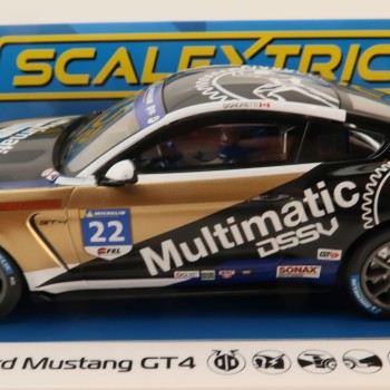 Scalextric C4403 Ford Mustang GT4 Canadian GT 2021 Multimatic Motorsport Slot Car 1:32 Scale