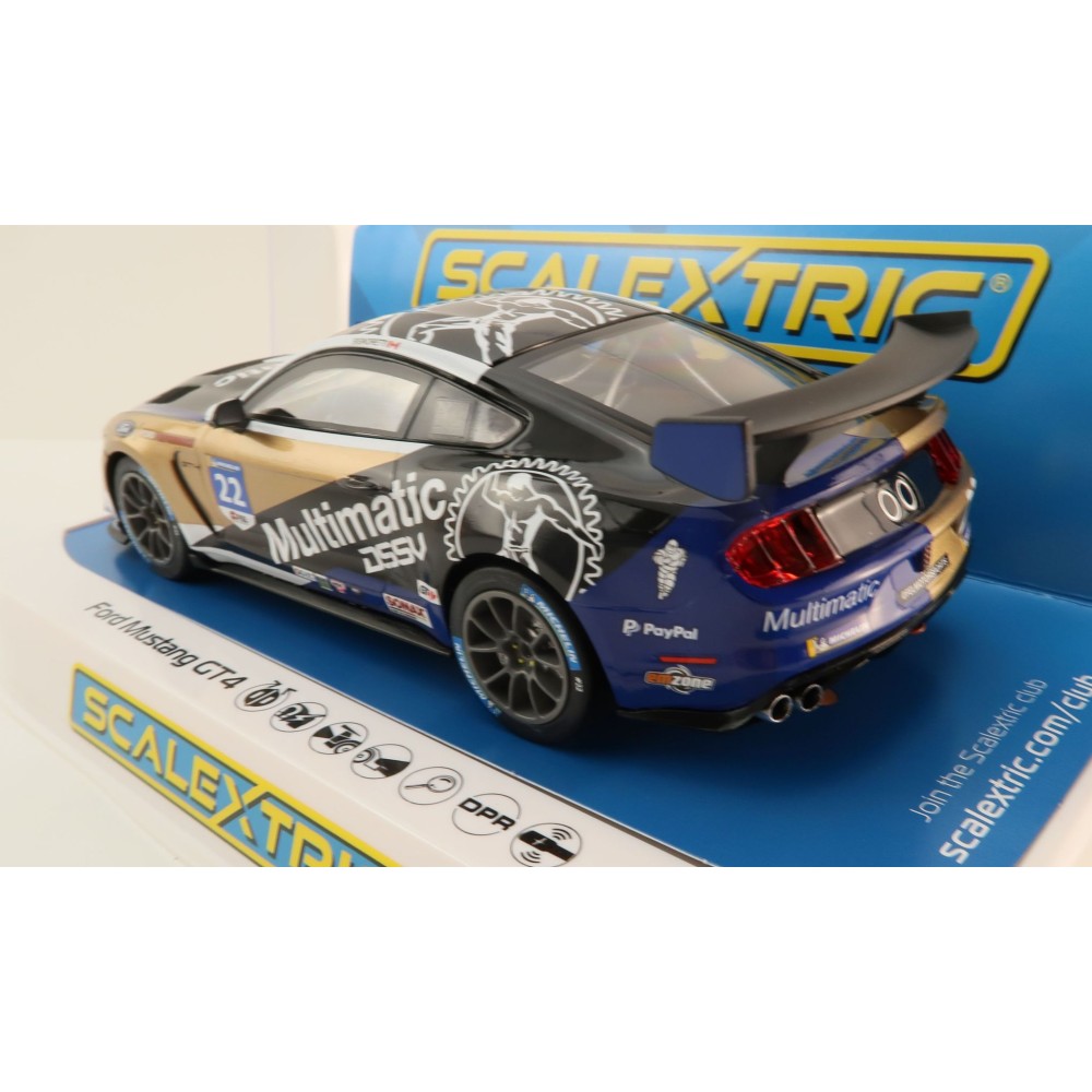 Scalextric C4403 Ford Mustang GT4 Canadian GT 2021 Multimatic Motorsport Slot Car 1:32 Scale