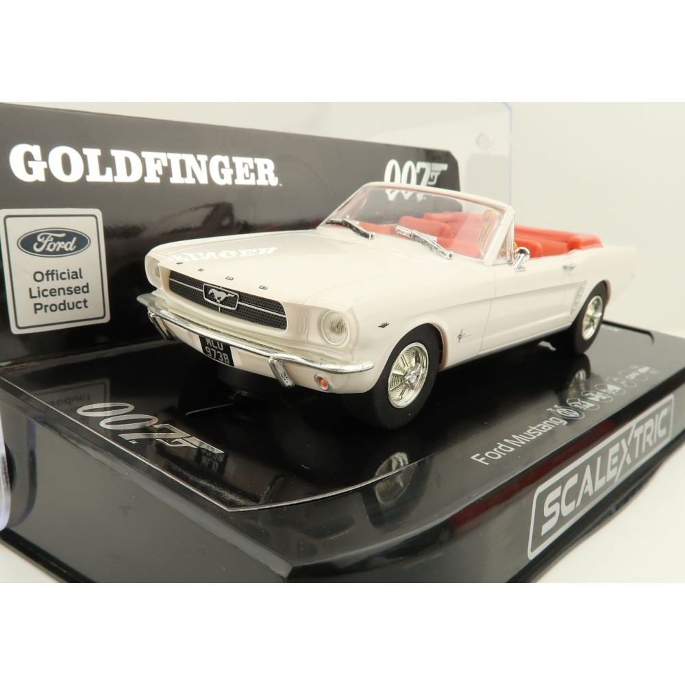 Scalextric C4404 James Bond Ford Mustang – Goldfinger Slot Car 1:32 Scale
