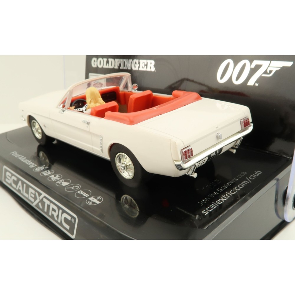 Scalextric C4404 James Bond Ford Mustang – Goldfinger Slot Car 1:32 Scale